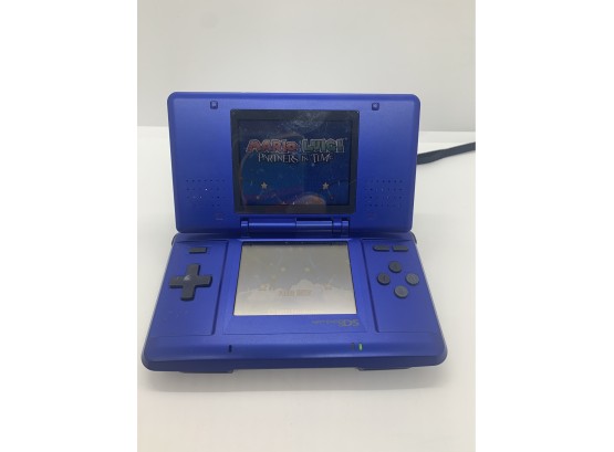 Nintendo Ds Original Cobalt Blue Tested Working With Charger