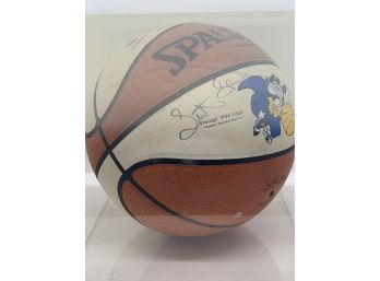 Knicks Commemorative Basketball Signed By Latrell Sprewell With Case
