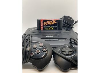 Sega Console With 6 Games Tested And Working