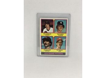Topps 1976 Rookie Pitchers Guidry, McClure, Dressler And Zachary