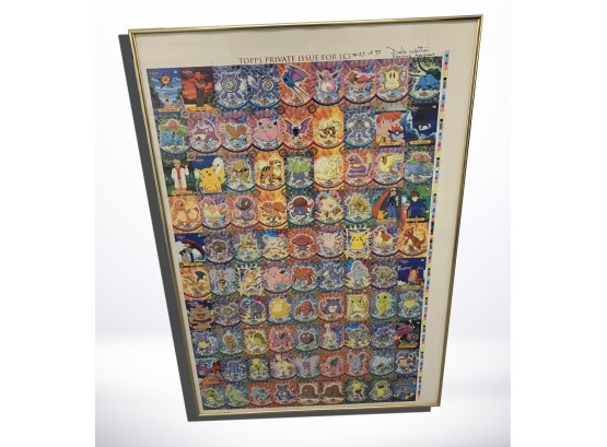 Topps Private Issue For LCI Uncut Framed Sheet Signed 29/75
