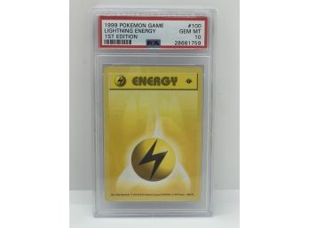 Pokémon Lightning Energy Shadowless 1st Edition PSA 10 Gem