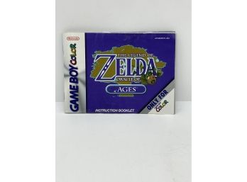 Gameboy Color Legends Of Zelda Oracle Of Ages Pamphlet