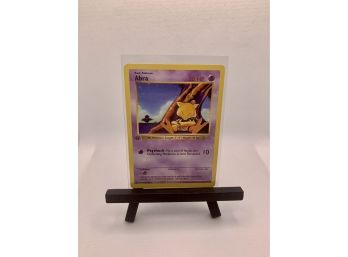 Pokemon Grail 1st Edition Abra LIGHT/THIN STAMP