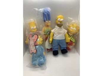 Burger King Sealed Simpsons Set All With Tags (homer Missing Bag)