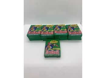 21 Topps 1991 Football Sealed Packs With One Jumbo Pack
