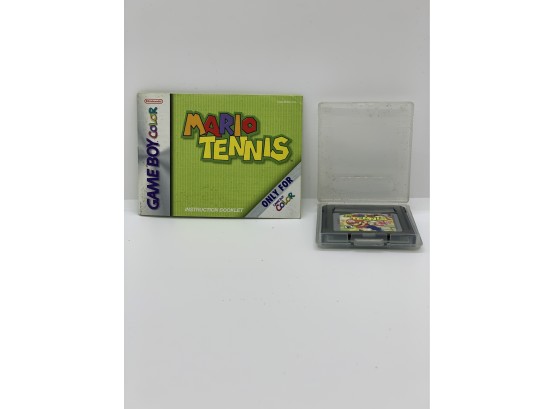 Game Boy Color Mario Tenis With Manual
