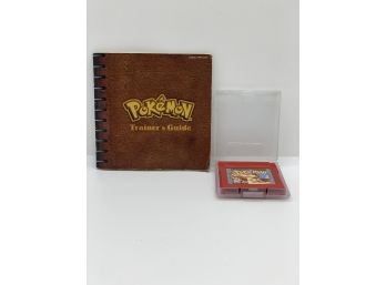 Game Boy Pokemon Red With Trainer's Guide