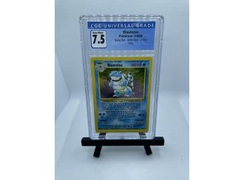 Pokemon Blastoise Base Set Unlimited Holo CGC 7.5