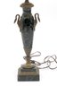 Marble And Brass Goose Handle Urn Lamps