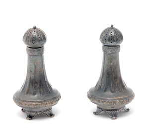 Tiffany Silver Salt And Pepper Shakers 207g