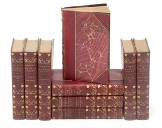 Works Of George Eliot Leather Bound Collection Of 9 Books