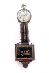 New Haven Clock Company Weight Driven Banjo Clock