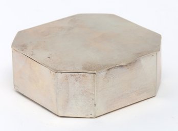 Octagonal Sterling Trinket Box