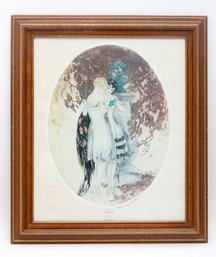 'Secrets' By Louis Icart Stamped Lithograph
