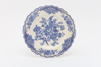 Crown Ducal Bristol Blue Scalloped Plate