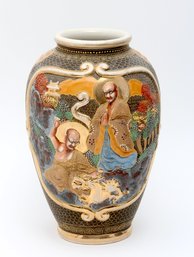 Japanese Satsuma Warrior Vase