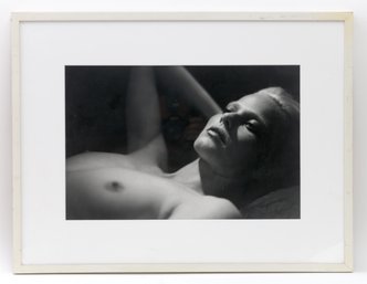 Framed Blk & Wht Nude Woman Photograph