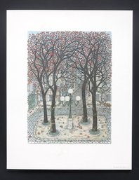 Cuca Romley 'the Winter Trees Graphic LTD' (4 Trees)