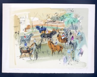 Water Color /Horses/signed 130 Of 208