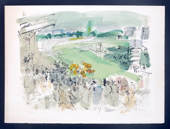Water Color/ Horse Race/signed 3200