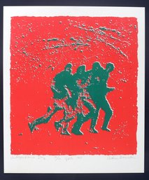 Arthur Secunda 1968 ' Independence Day' Color Lithograph Signed By Artist /series 50/100