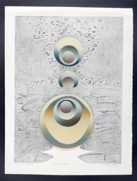 'Silent Spheres' Color Lithograph Signed By Artist /Series 7/10