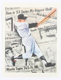 Mickey Mantle Poster 52/750
