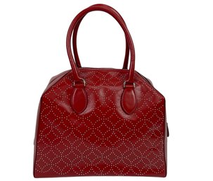 Alaia Paris Red Stud Handbag Like New  Retails $2695