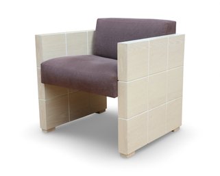 Modern Mondo Plum Covered Side Chair