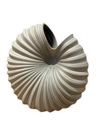 Large Ceramic Nautical Shell Vase