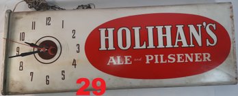 Hollihans Ale & Pilsener Clock (Decoration Only)