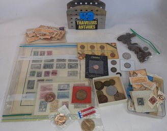 Coin, Stamp & Token Lot/ Wheat Pennies