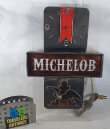 Michelob Lighted Clock (no Hands-Not Working)