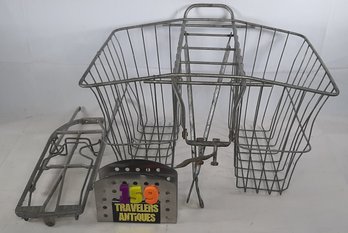 Vintage Bicycle Baskets & Holder