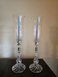 Elaborate Glass Candle Holders