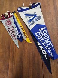 Large College Pennant Lot
