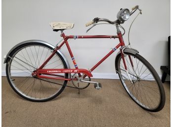 Vintage Red Mens Columbia Bicycle Super 3