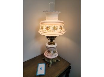 Antique Gone With The Wind Parlor Lamp