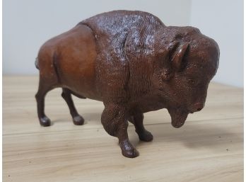 Vintage 88 Millburn Resin Carved Buffalo Figure Figurine