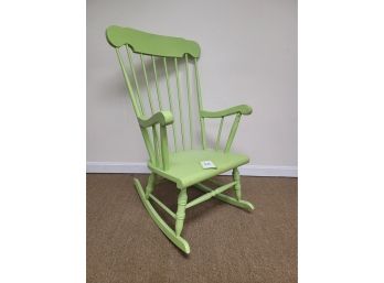 Green Paint Rocking Chair