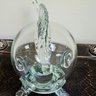 Clear Art Glass Blown Fish Sculpture  #158