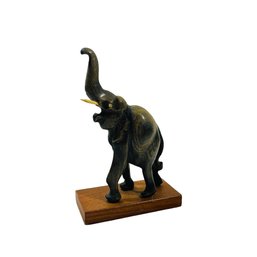 Hand Carved Wooden Elephant #63