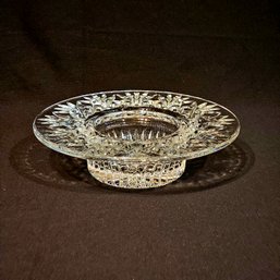 Stunning Waterford Crystal Candle Holder Bowl Signed #7