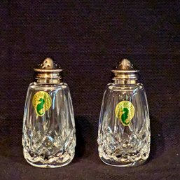 Waterford Crystal Signed Salt & Pepper Shakers #8
