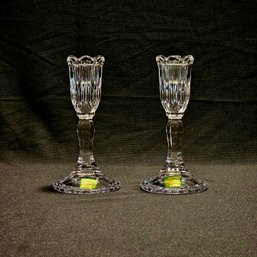 Signed Marquis By Waterford Crystal Candleholders Made In Austria  #10