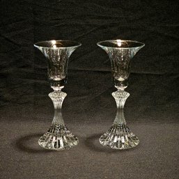 Pair Of Crystal Candlesticks #39