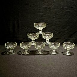 Set Of 8 Vintage Glass Desert Bowls #46