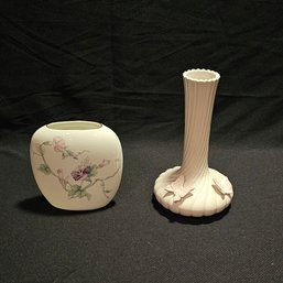 Lot Of 2 Vintage Porcelain Bud Vases #53