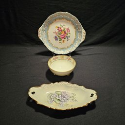 Vintage Porcelain Decorative Plates Includes Royal Albert Plate #59